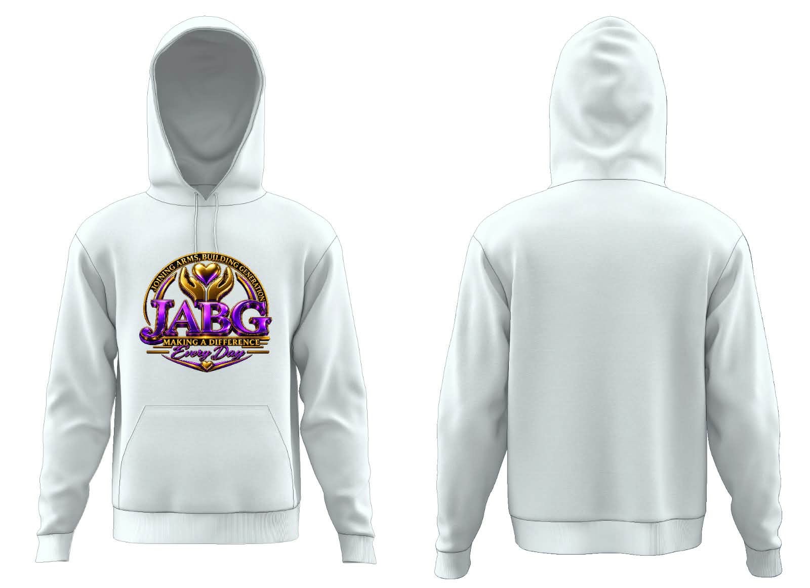 JABG White Hoodie